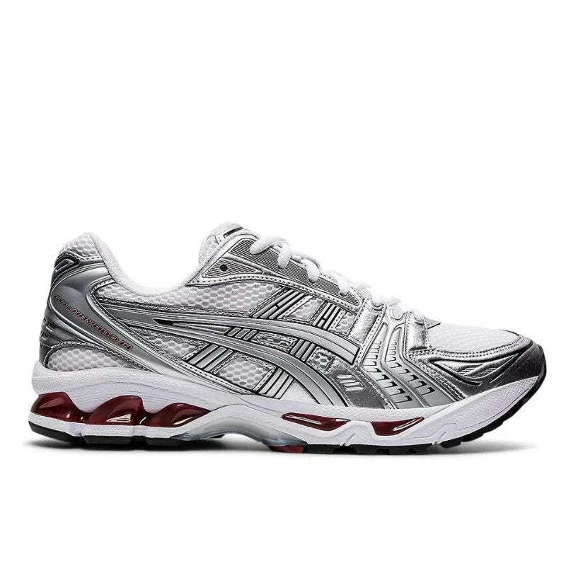 Gel Kayano 14 Zilver en Rood